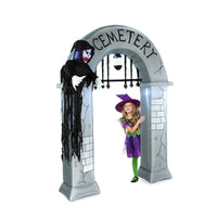 Premier Halloween Cemetery Inflatable Arch with Lights, Decorations 2.4m Premier