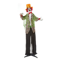 Premier Halloween 1.7m BO Standing Clown w-Sound and Moving Head and Arms Premier