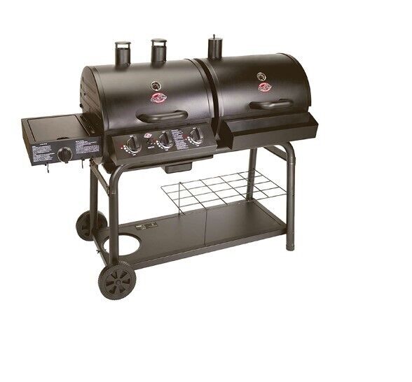 CharGriller Duo Gas and Charcoal Barbecue with Side Burner Retail
