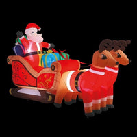 Premier 3m Inflatable Santa in Sleigh with Reindeers Premier Decorations