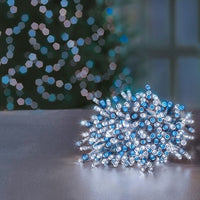 Premier 200 LED Multi-Action SupaBrights Christmas Tree Lights Timer Blue white Premier