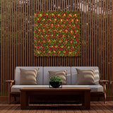 Artificial Plant Wall Jasmine flower Panels for Living Walls - 100 cm x 100 cm, Premier