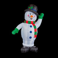 Premier Christmas 1.8m Inflatable Waving Snowman with LED lights Premier
