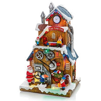 Premier Musical LED Village Christmas Scene & Moving Train 29cm Toy Factory Premier