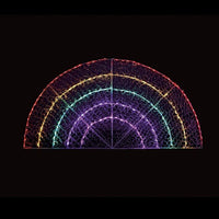 1.5m Indoor Outdoor Soft Acrylic NHS Christmas Rainbow with 180 LEDs Rainbow