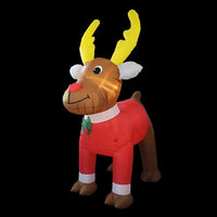 3m Giant Christmas Inflatable Rudolph Reindeer with Santa Top Premier