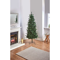 Premier Artificial Christmas Tree 2.1M Slim Aspen Fir PE PVC Tips Premier