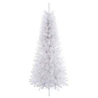 Premier Artificial Christmas Tree 2.1M White Spruce Pine Hinged Branches - Metal Premier