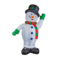 Premier Christmas 1.8m Inflatable Waving Snowman with LED lights Premier