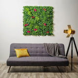 Artificial Plant Wall Jasmine flower Panels for Living Walls - 100 cm x 100 cm, Premier
