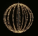 240 LED LARGE LIGHT UP CHRISTMAS HANGING SPHERE XMAS DECORATION 40CM Warm White Premier