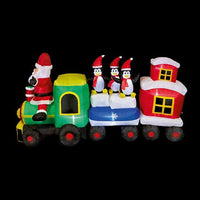 Christmas 2.1m Inflatable Santa Train with Carriages Indoor and Outdoor Premier