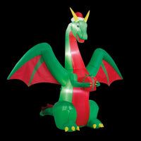Premier Christmas 2.4m Inflatable Dragon With LEDs Premier