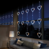 Heart Shape Pin Wire Curtain Flashing With 312 LEDs Premier Decorations