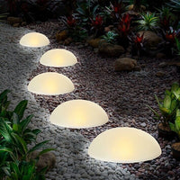 5Pcs Solar Ground Lights Garden Lawn Lamps Half Ball Shaped Waterproof LED Lamp Premier