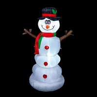 Premier Christmas 1.8m Inflatable Sherbert the Snowman  with LED lights Premier