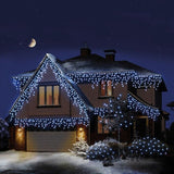Premier 720 LED Snowing Icicles Multi-Action Christmas Lights with Timer - WHITE Premier