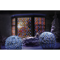 Premier 360 LED Christmas Multi-Action Curtain Net Lights Blue White 3.5mx1.2m Premier