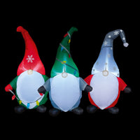 Premier Christmas 1.8m Inflatable Trio of Gnomes With LEDs Premier