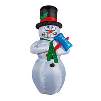Premier - 2.1m Inflatable LED Shivering  Snowman Premier