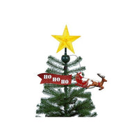 Animated Santa Reindeer Sleigh Christmas Tree Topper Warm LED Star 55cm Premier