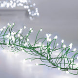 288 LED UltraBrights Multi-Action Christmas Garland Green Wire Lights - WHITE Premier