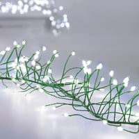 288 LED UltraBrights Multi-Action Christmas Garland Green Wire Lights - WHITE Premier