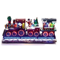 Premier LED 40cm Christmas Train With Carriage Christmas Lights rotating LEDs Premier