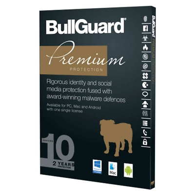 BullGuard Premium Protection 2022 Internet Security Antivirus 10 Users 2 Years BullGuard