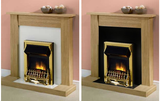 Houston Wooden Pine Veneer Fire Surround Including Reversible Hearth Black/Cream - Retail ABC - Branded Goods - Discount Prices