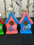 4 Set 13" Tropical Multicolor Print Bird House Kit for Kids Girls Boys Toddlers Unbranded
