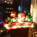 20 LED Lights Window Decoration Silhouette Merry Christmas Sign Xmas Gift - Retail ABC - Branded Goods - Discount Prices