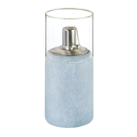 Round Oil Burner 23.5cm Stainless Steel Burner Outdoor Warmer Stone Effect Gift The Outdoor Living