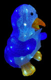 Premier Blue & White Acrylic 27cm Light Up LED Penguin Christmas Decoration - Retail ABC - Branded Goods - Discount Prices