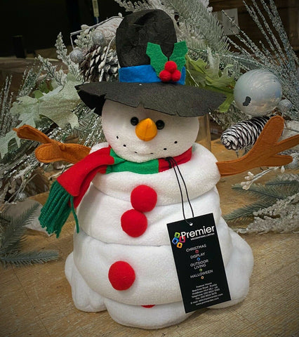 Premier 43cm Dancing and Singing Plush Animated White Christmas Melting Snowman - Retail ABC - Branded Goods - Discount Prices