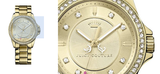 Juicy Couture Stella Women's Quartz Watch Gold Dial Analogue Display 1901076 Juicy Couture