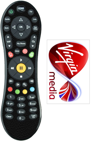 GENUINE ORIGINAL Virgin Media TiVo V6 Mini Remote Control - 6 MONTH WARRANTY Virgin
