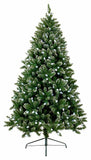 Premier 7ft Pre Lit Multicolour LED Rockingham Green Christmas Tree Decoration Premier