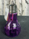 Joblot 56 x Hanging Light Bulb Shape Tealight Holder Glass Outer Protects Flame Unbranded