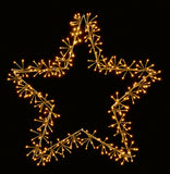 Premier Gold Star Cluster 320 Warm White LEDs 90cm Christmas Decoration - Retail ABC - Branded Goods - Discount Prices