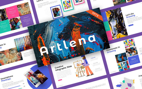Pop art and Graffiti Presentation - Creative Editible PowerPoint 39 + Slides Creative