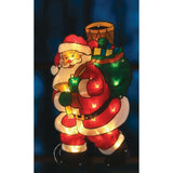 20 LED Lights Window Decoration Silhouette Santa with Sack Xmas Christmas Gift - Retail ABC - Branded Goods - Discount Prices