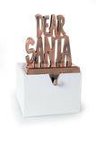 15cm Antique Copper DEAR SANTA Fireplace Mantlepiece Stocking Holder Hook - Retail ABC - Branded Goods - Discount Prices