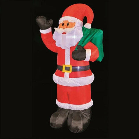 HUGE! 1.8m Self Inflatable Lit Santa with Presents LED Outdoor Christmas Xmas Premier Decorations
