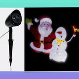 Premier 31cm Animated Colour Projector - Santa And Snowman 5 Metre Lead Cable - Retail ABC - Branded Goods - Discount Prices
