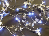 1.8m Light Up Star and Leaf Twig Garland Christmas String Lights Xmas Decoration Premier