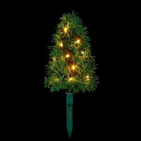6-Piece 5m Christmas Green Tree Outdoor Path Lights 15 Warm white Colour LEDs Premier