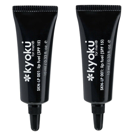 2 x Kyoku Natural Organic & Effective Lip Fuel Balm Sun Protection 10ml SPF 15 Kyoku