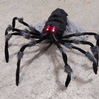 DAMAGED Sound Activated Animated Spider Red Eyes Scary Noises Halloween Garden - Retail ABC - Branded Goods - Discount Prices