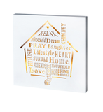 LED LIGHT UP MARQUEE CANVAS Wall Art Poster Picture Prints Home Love Peace Laugh Premier